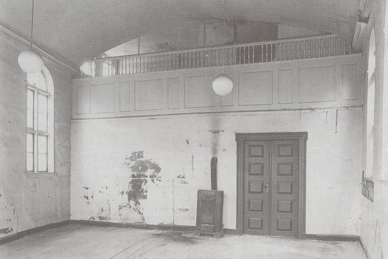 Der alte Synagogensaal, 1938 verwüstet, abgerissen 1962.